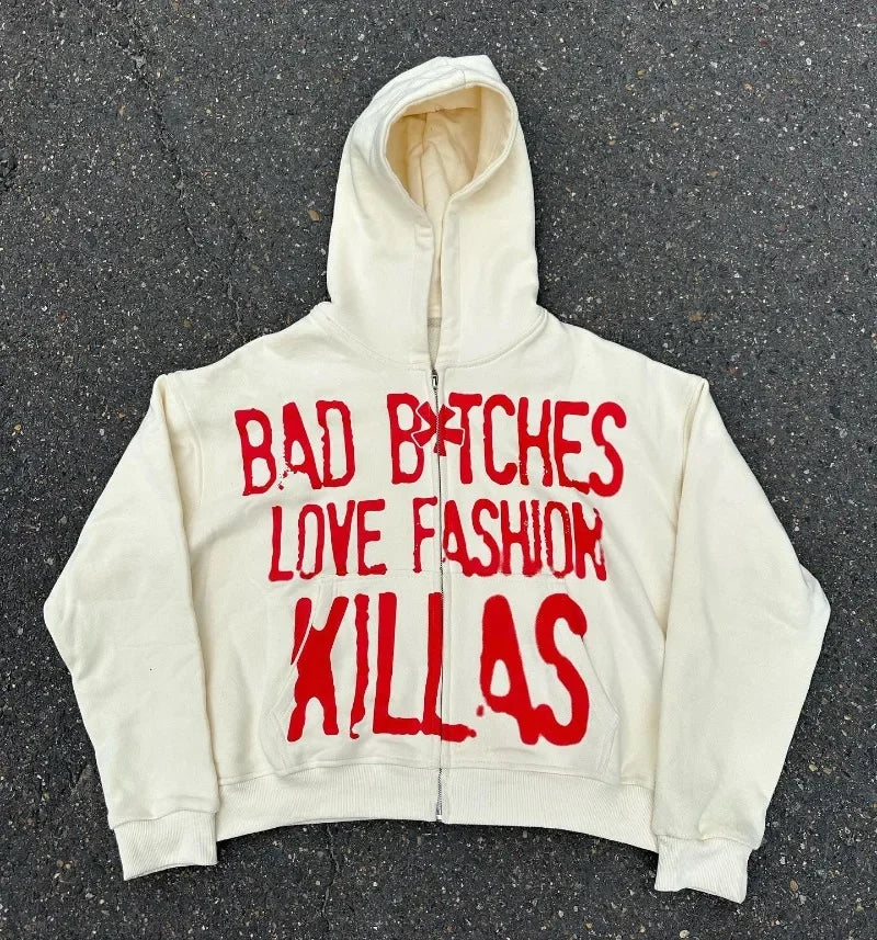 Hoodie with a text