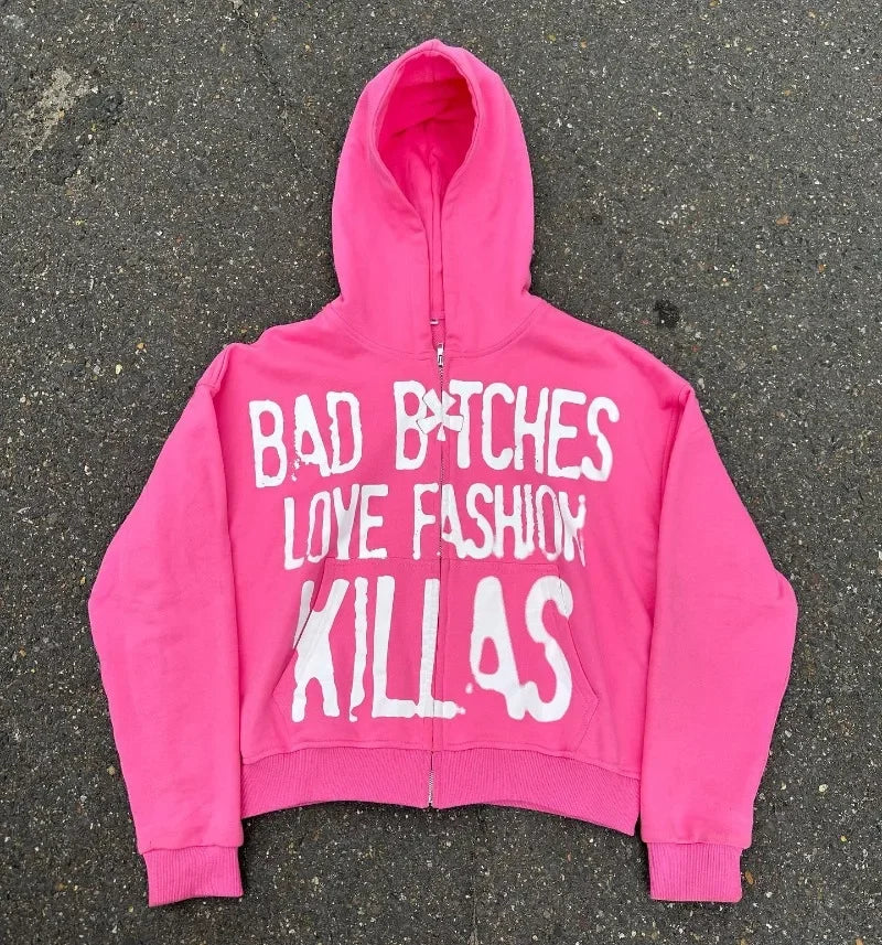 Hoodie with a text