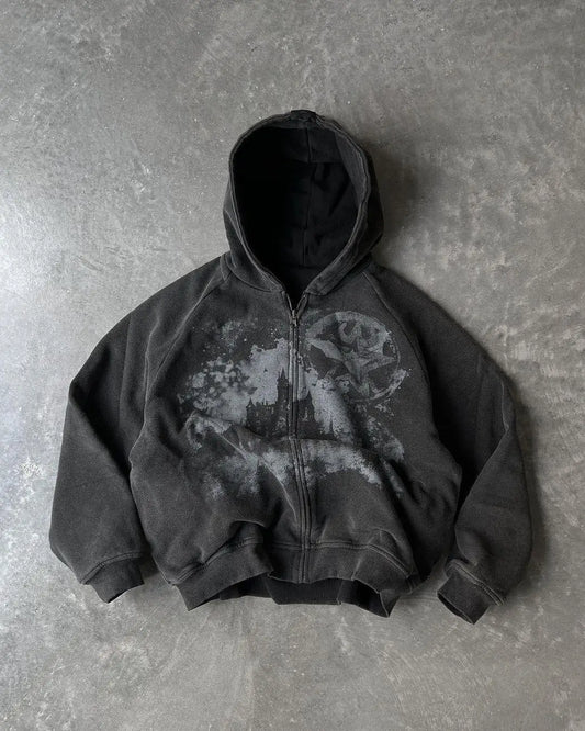 Black Y2K hoodie