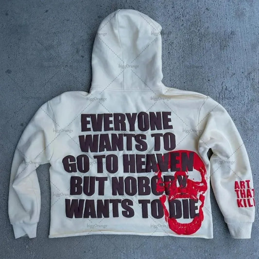 Y2K Letter print hoodie